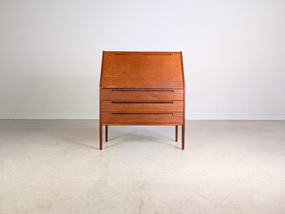Image 1 of Secrétaire original Nils Jonsson HJN Mobler Midcentury en teck danois