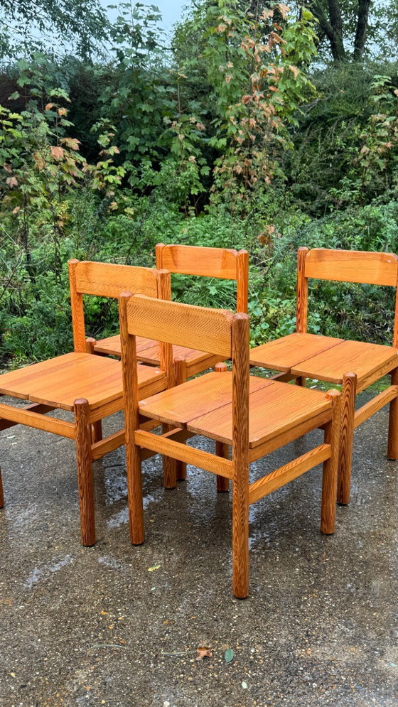 4x sedie vintage in pino – Sedie da pranzo, Legno (photo 5 of 9)