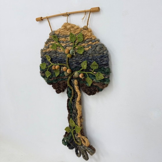 Image 1 of Wandteppich in Form eines Baumes, 1970er Jahre