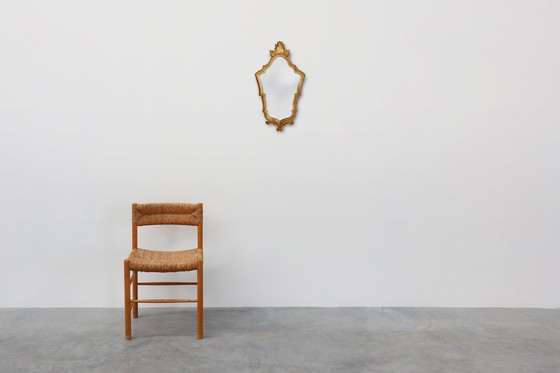 Image 1 of French Rococo-Baroque Style Mirror in Wood with Gilded Frame