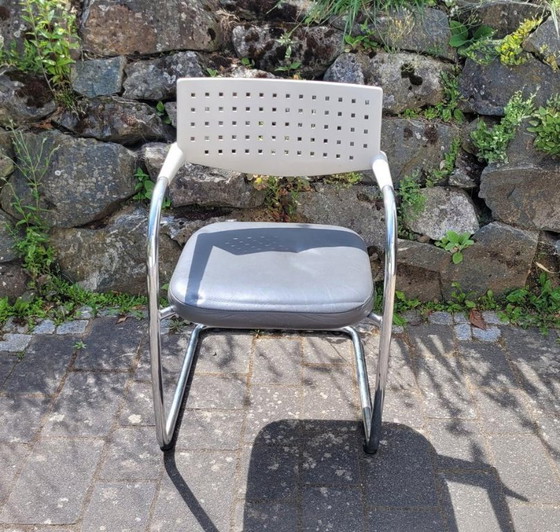 Image 1 of Vitra Visavis VisaSoft cantilever chair – leather, very good condition