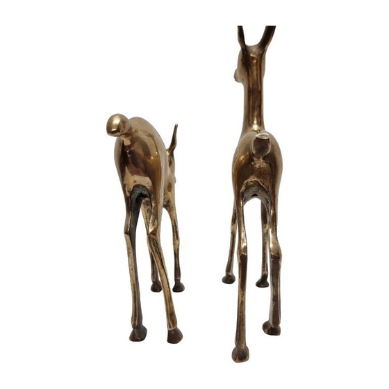 Image 1 of Ciervo de latón estilo Hollywood Regency