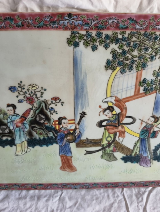 Chinesische Porzellanfliese – Wanddekoration (photo 3 of 7)