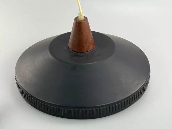 Image 1 of Lámpara de techo de los años 60 y 70, lámpara colgante de chapa metálica, diseño de la era espacial.