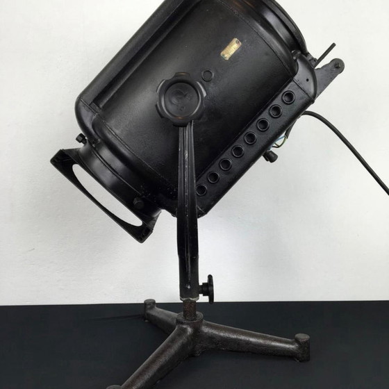 Image 1 of Large 1950s ADB Theater Spot on Foot - Working Condition