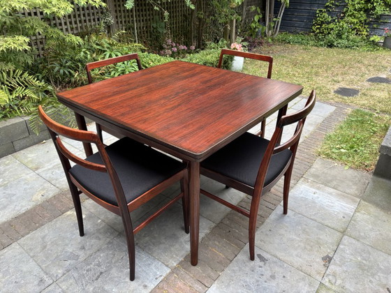Arne Vodder Dining table Sibast rosewood extendable (photo 2 of 8)
