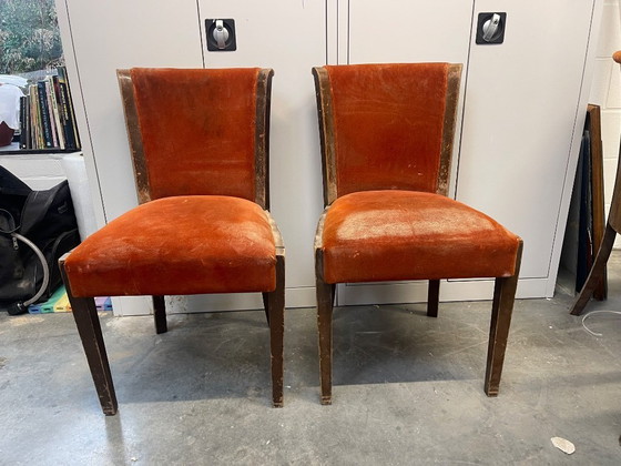 Image 1 of À restaurer : Ensemble de 6 chaises originales DE Coene Frères (RUBENS)