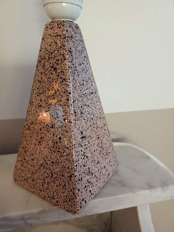 Image 1 of Tafellamp, Terrazzo-Effect, 1991, Manufactures Porcelaines De Bruxelles.