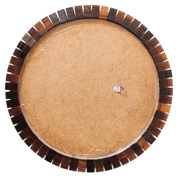 Image 1 of Specchio rotondo in teak di design danese di metà secolo, anni '60