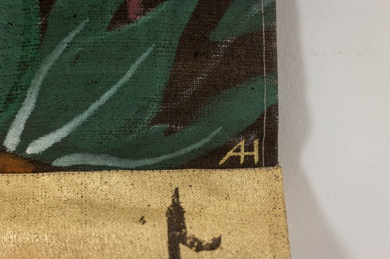 Image 1 of Groot acrylschilderij op linnen canvas. Hedendaags werk.