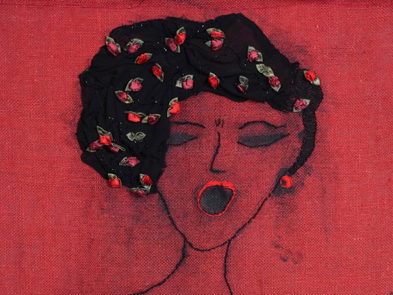 “Singer” Textile Wall Hanging by Mathilde Renes, Netherlands, 2019 – Wall decoration (photo 3 of 9)