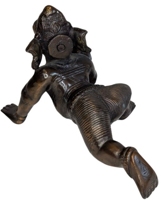 Ganesha rampant en bronze antique – Inde – Sculptures (photo 5 of 11)