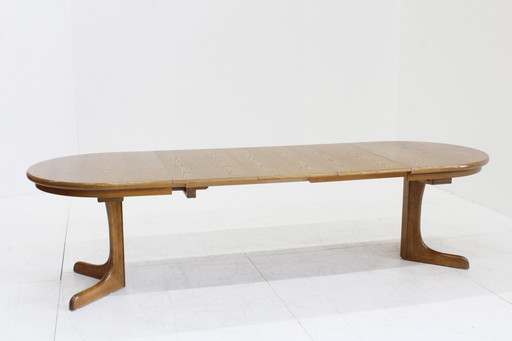 Table à manger ovale extensible vintage danoise XXL
