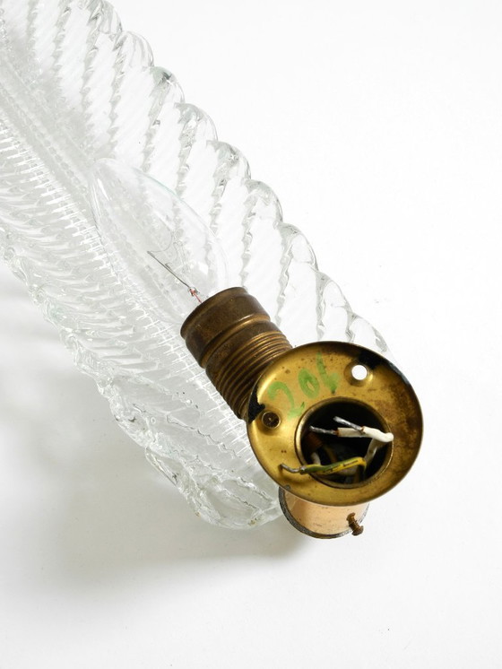 Image 1 of Sehr seltene originale italienische Wandleuchte aus Muranoglas von Barovier & Toso im Mid-Century-Modern-Stil
