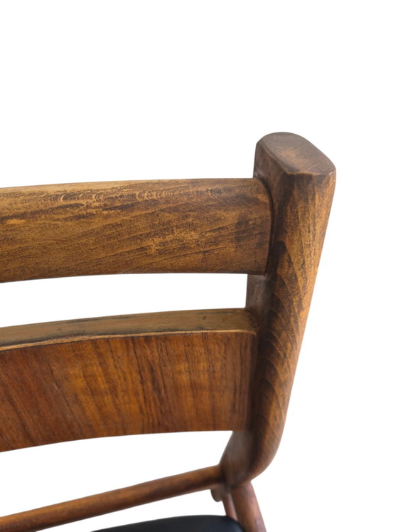 4 x Vintage Danish Thorsø Støle (T.S.M.) Dining Chair – Wood, Skai (photo 9 of 15)