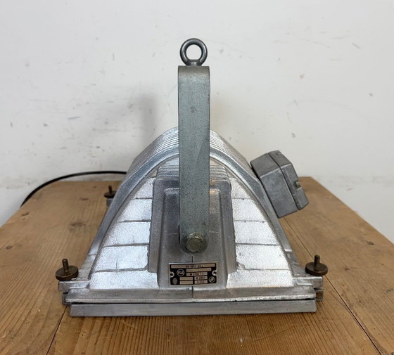 Image 1 of Faretto da teatro vintage grigio con copertura in vetro, anni '80