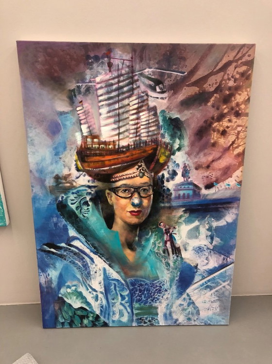 Jiny Lan, „Jinyology: returning home“ (2019) | Signed Unique Piece | 100 × 140 cm, Paintings & Drawings (photo 3 of 5)