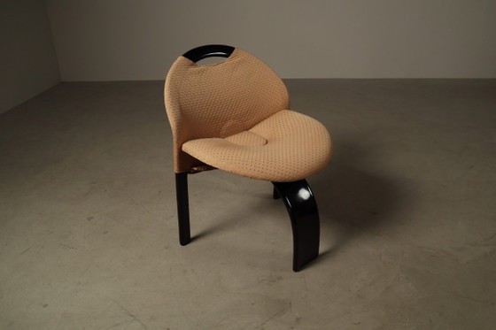 Ensemble de huit chaises de salle à manger « Voile » de Giovanni Offredi pour Saporiti Italia, 1973 (photo 13 of 15)