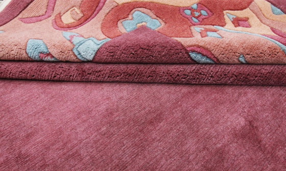 Original Modern Designer Highland Wool Rug Nepal 399 x 295 cm, Rugs & carpets, Purple (photo 9 of 10)