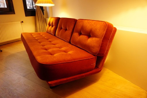Vintage Kho Liang For Artifort Sofa – 3 5 zitsbanken, Velvet (photo 2 of 8)