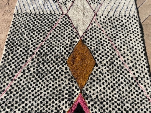 Tapis en Laine Pure Fait Main Traditionnelle Taille 150/250 cm