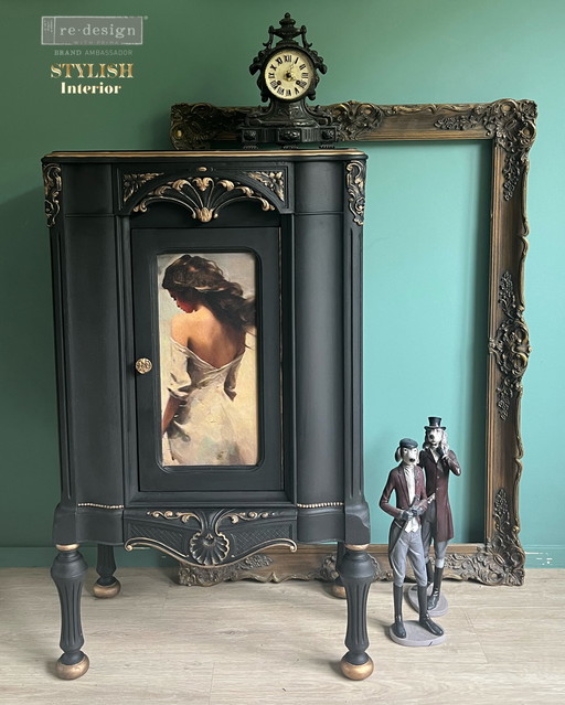 Antique cabinet black beauty