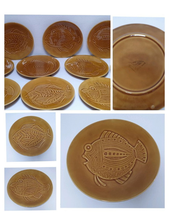 Zehn Robert Picault Fischteller Longchamp – Geschirr, Ceramic (photo 24 of 24)
