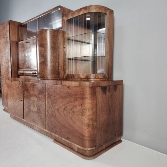 Art Deco Display Sideboard, 1940s – Wood (photo 11 of 12)