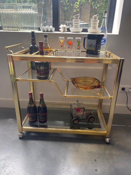 Image 1 of Elegante carrito de servicio para bar - Pierre Vandel