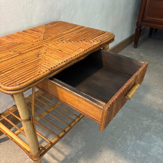 Image 1 of Comodino in rattan