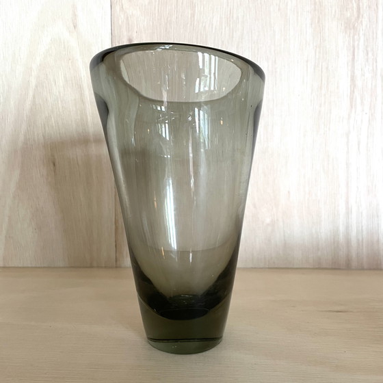 Image 1 of Vaso in vetro Holmegaard - Design danese, vetro vintage colorato