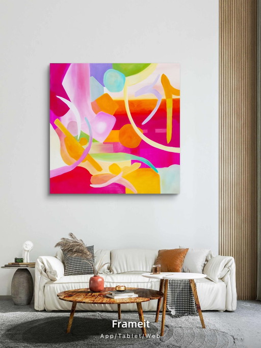 Acrylbild #calypso 100x100cm