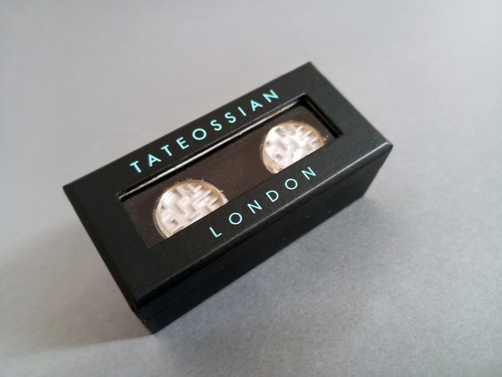 Image 1 of Rari gemelli da polso "Maze Asymetric" di Tateossian London, designer vintage, anni '90