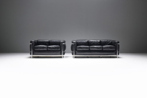 LC 2 set 1978 - Le Corbusier, Pierre Jeanneret &amp; Charlotte Perriand - Cassina