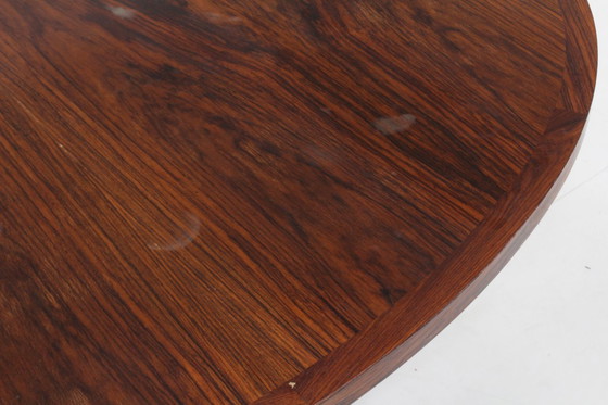 Image 1 of Table de salle à manger ovale extensible vintage danoise en palissandre, années 1960