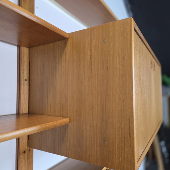 Image 1 of Vintage Danish teak wall system 1960s bookcase Danish
