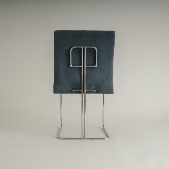 Image 1 of Set of 4 dining chairs by Ernesto Radaelli for Saporiti
