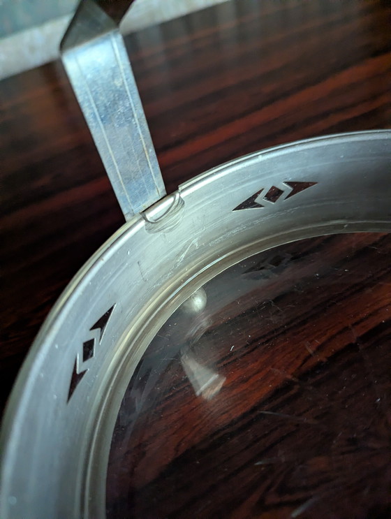 Image 1 of Bombonera de cristal Art Déco, Dinamarca, década de 1920