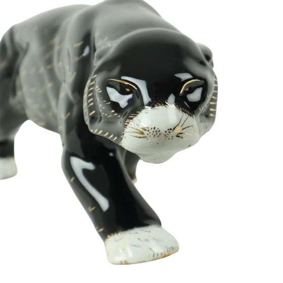 Image 1 of Art Deco Stil Panther Keramik