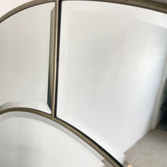 Image 1 of Vintage rounded mirror in craft edge