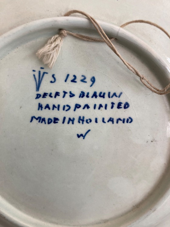 Delfts Blauw Bord Schoonhoven Geschulpte Rand – Tafelwaar, Ceramic (photo 3 of 5)
