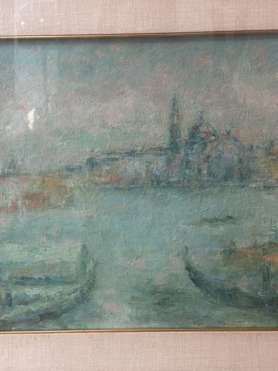 Oil Painting on Wood Panel of Venice by Traversa, 1970s – Paintings & Drawings (photo 3 of 10)