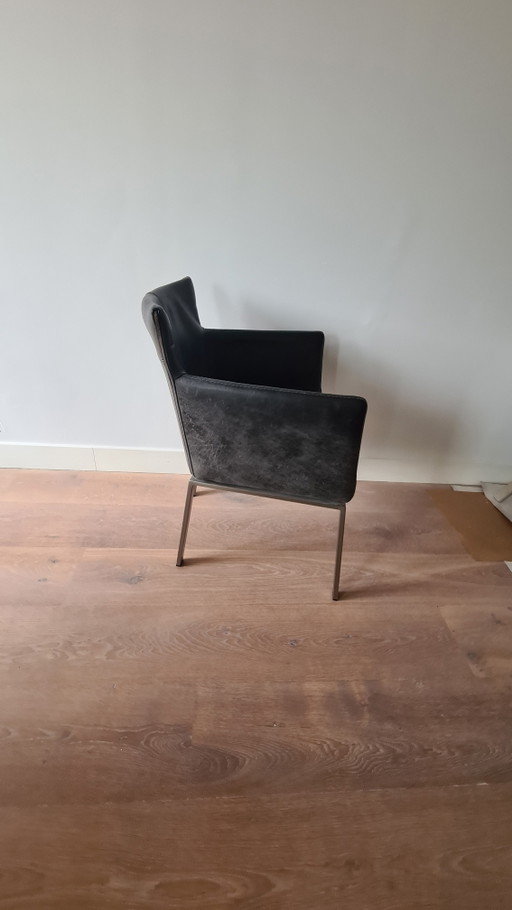 6 x Leder Esszimmerstühle