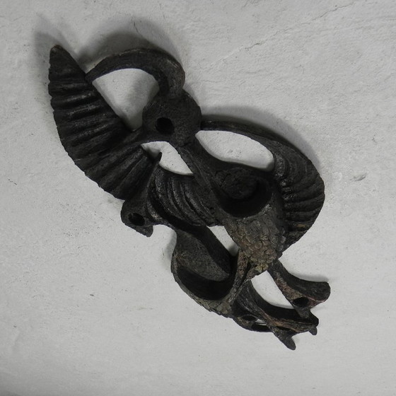 Image 1 of Decoración de pared de resina Ars Munda con dos pájaros, años 70