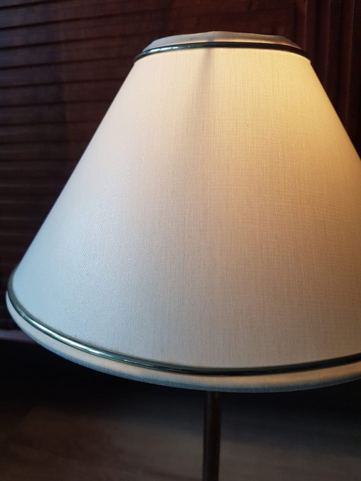 Vintage mid-century brass - Enamel - off-white