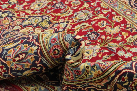 Image 1 of Original Perserteppich Keschan,Kashan Rot 348 x 240 cm Top Zustand Klassik Alt