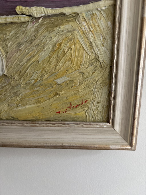 Authentiek olieverfschilderij van Anatol Ghimpu - een kunstwerk voor verzamelaars