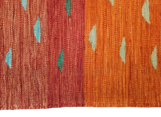 Image 1 of Hand-knotted Oriental wool Modern Abstract Kelim rug New 147x214cm