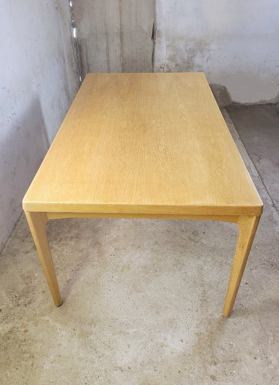 Image 1 of Vintage oak dining table by Henning Kjaernulf for Vejle