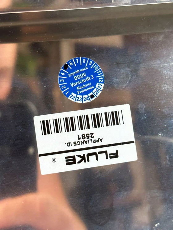 Image 1 of Lampada da parete a cubo Peill &amp; Putzler anni '60 e '70, applique da parete in vetro ghiacciato, design spaziale